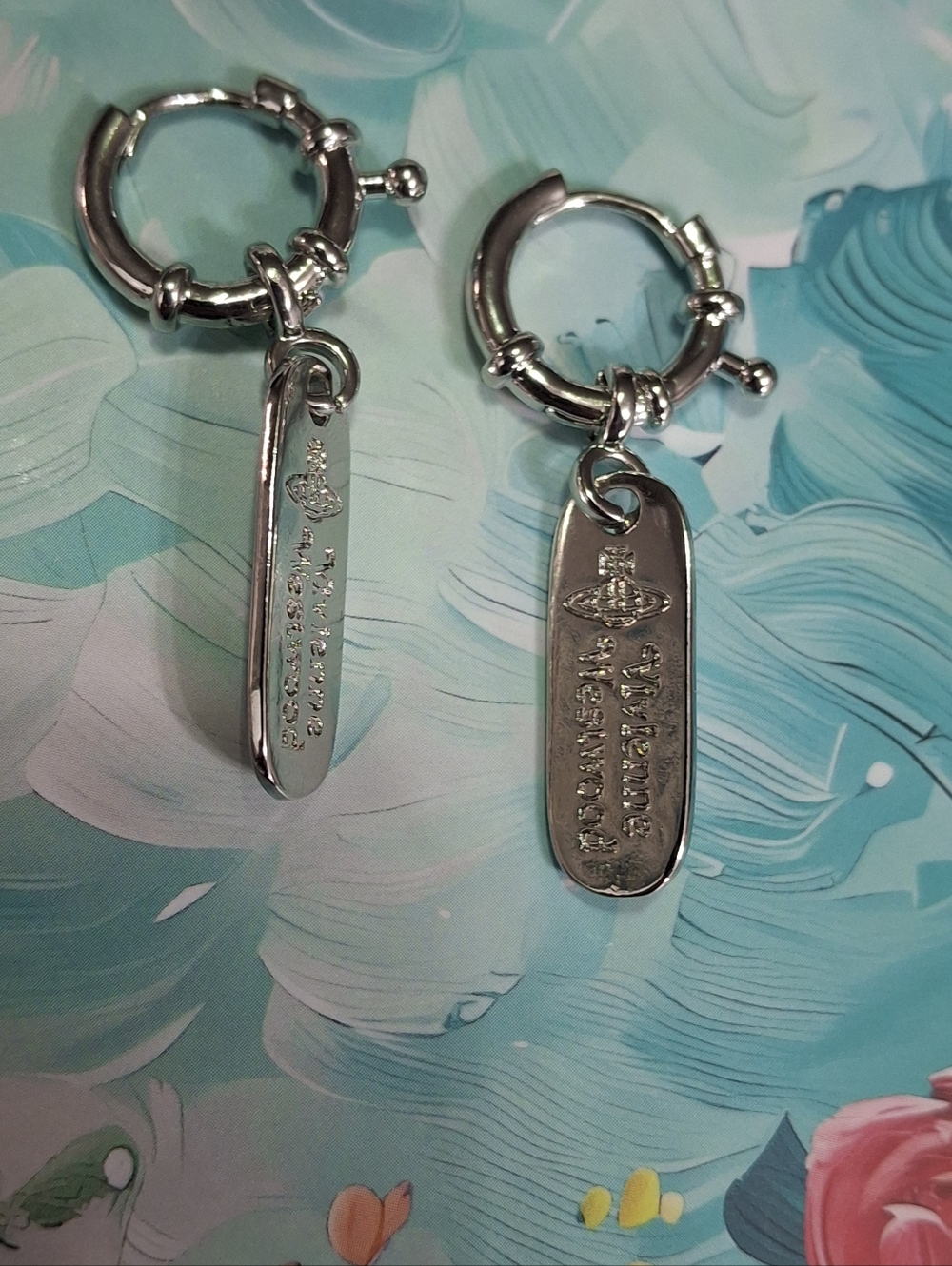 Vivienne Westwood Huggie Charm Earrings - Picture 9 of 9